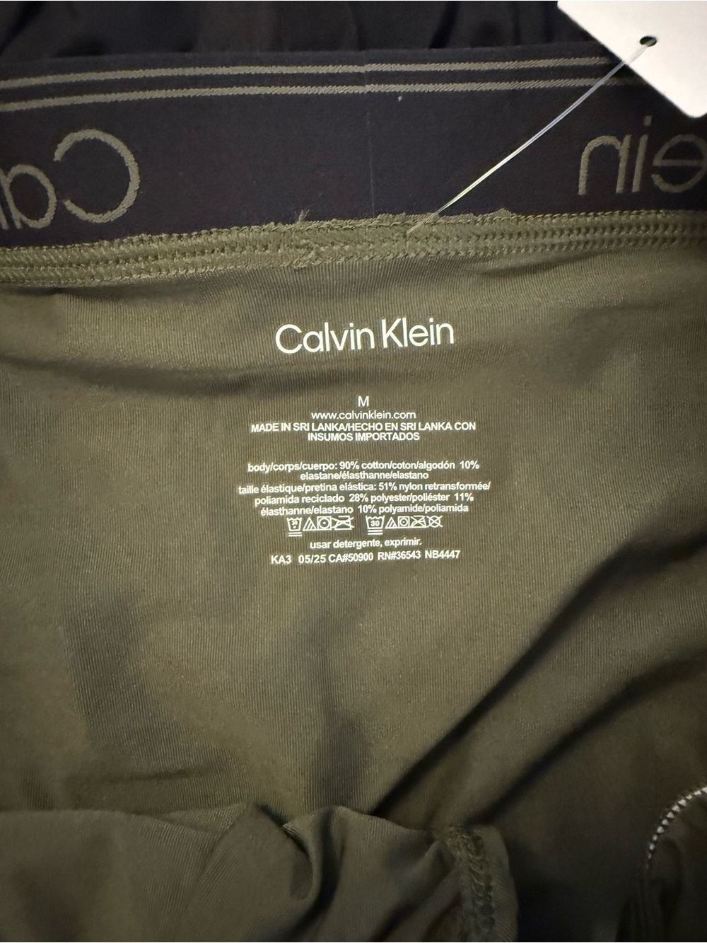 New Calvin Klein Men's Briefs 3-Pack in Black and Olive. Microfiber - Picture 2 of 3